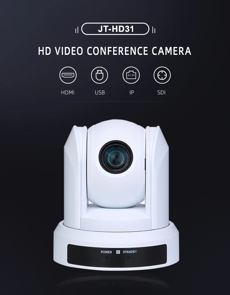 Optional Zoom Broadcast Conference Camera 2021 Hot Sale Full Hd Video 1080P Ptz Broadcasting System F=2.26mm 3X 10X 3 Years Kato