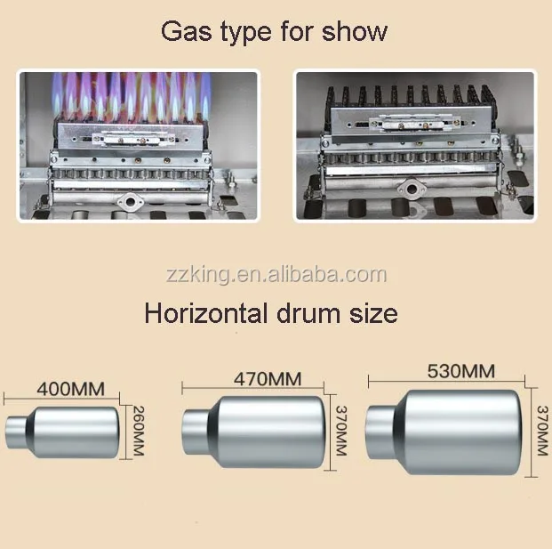 Commercial small gas electric sesame soybean roaster / roasting machine for hazel,pine nut
