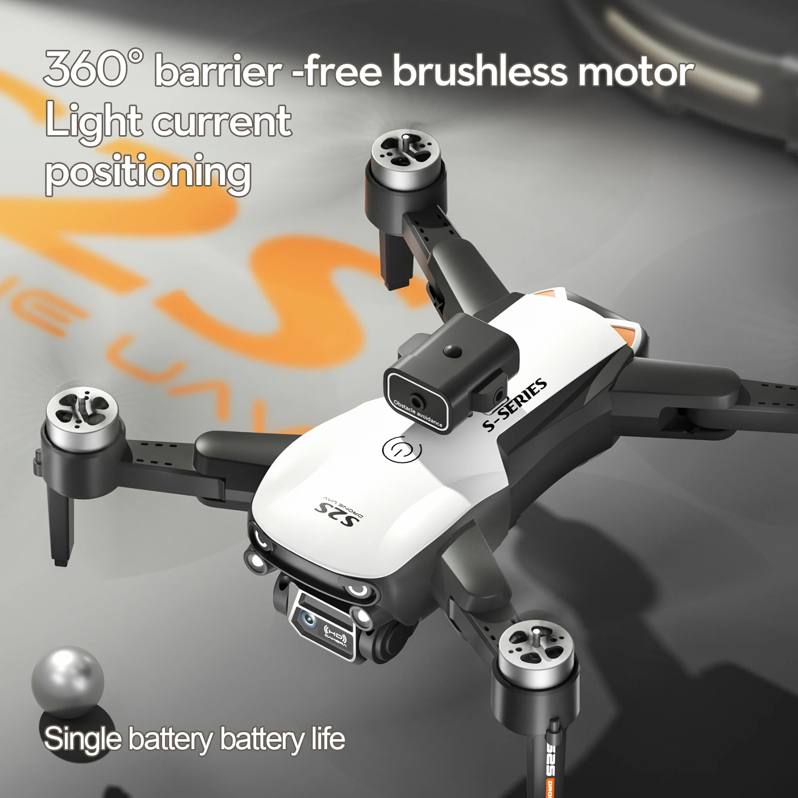 New style S2S Drone 4K HD Dual Camera Brushless Motor Obstacle Avoidance RC Helicopter Professional Foldable Quadcopter Toy Gift