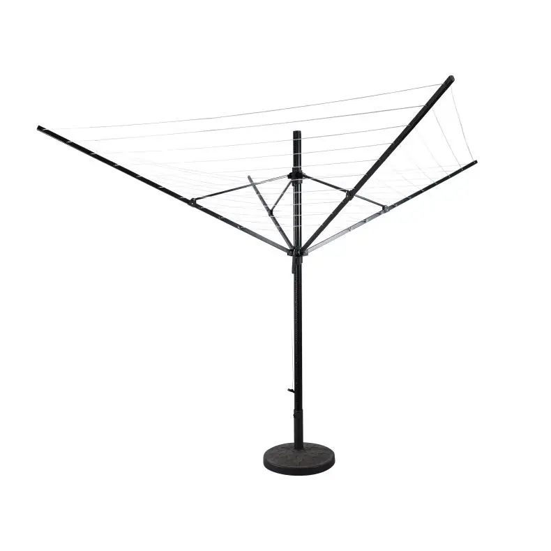 Rotary Outdoor Plastic Laundry Folding Metal Camping Telescopic Freestanding Clothes Airer Wall Use Standing Similar Umbrella
