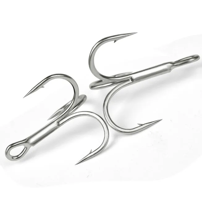 sharp quadruple reinforced treble fishing hooks triple anchor hook 4X times strong lure three fork three claw hook