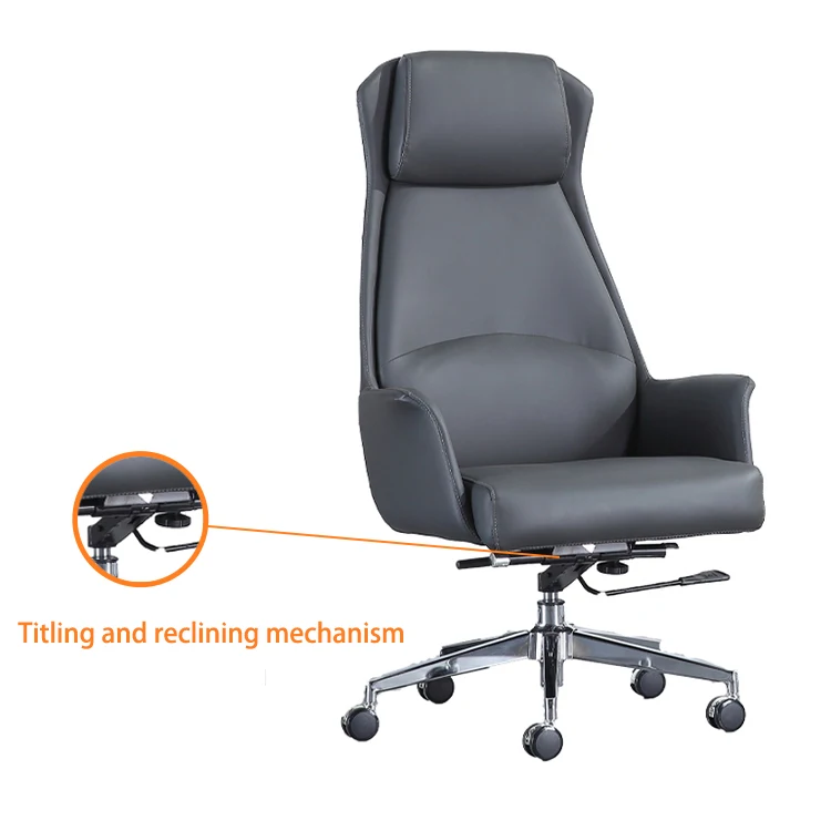 2121 anji new ergonomic executive leather ceo boss chair high back swivel chair office chair soft padded
