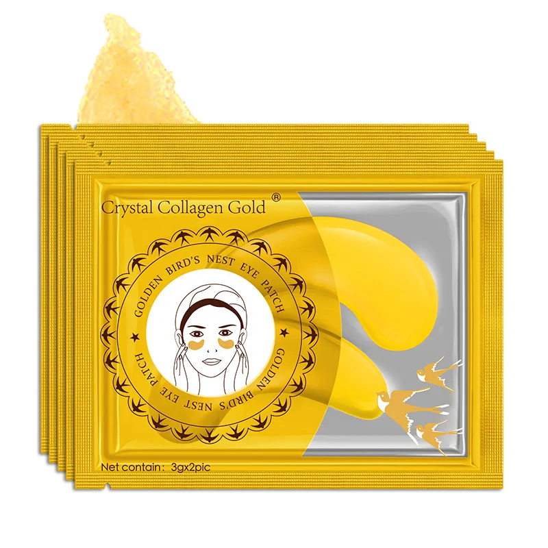 New designed good price cool gel eye mask eye gel pads patches gold anti-wrinkle moisturizing  crystal collagen eye mask