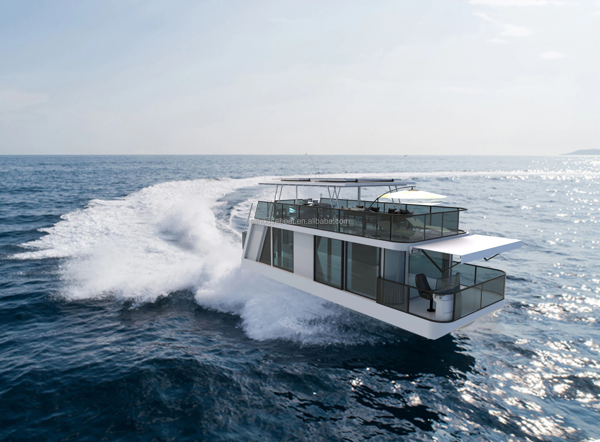 Modern Design Floating Houseboat Sea Houseboat Water Prefab House