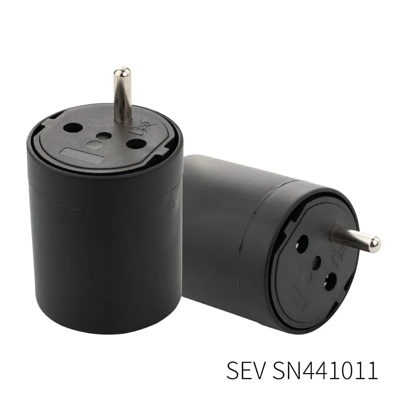 Швейцарский штекер лья SN441011 класс IEC60884 идеальный ЕС для швейцарского адаптера фиксации тип J штекерные адаптеры французский переходник от Schuko к швейцарскому