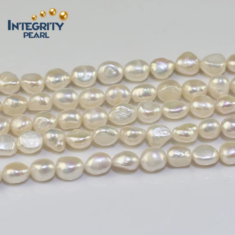 9-10mm AA nugget baroque natural beads fresh water river Chinese factory price irregular shape pearl india