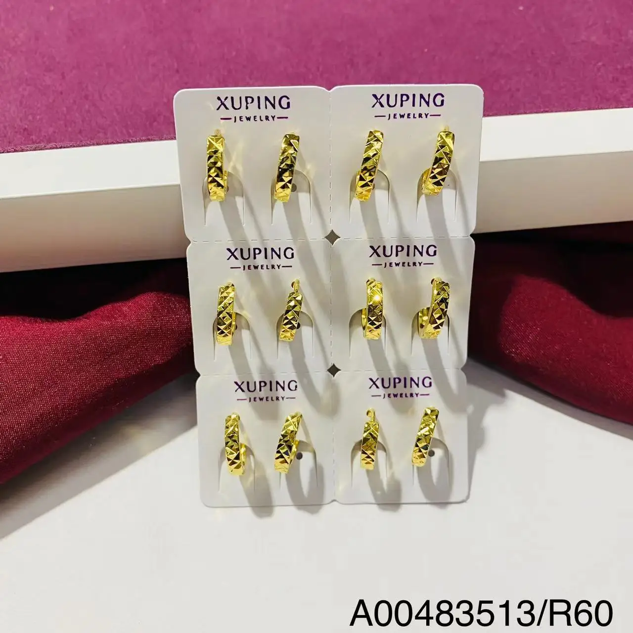 212 xuping jewelry Factory Wholesale Free Shipping Free Sample Multi Style 24k Gold Plated Hoop Earrings