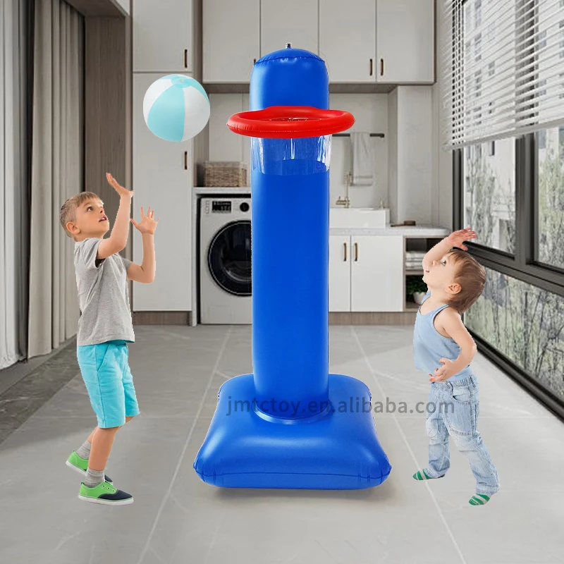kids ball hoops stand inflatable basketball hoop game