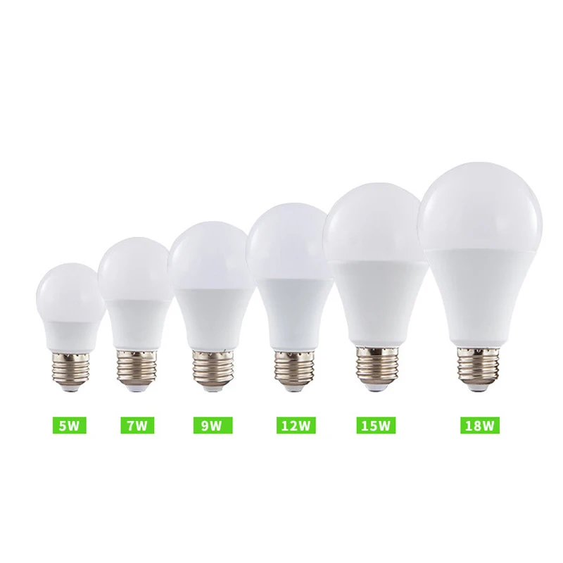 High Luminous Household E27 Screw Bayonet Plastic-clad Aluminum Constant Current LED Bulb