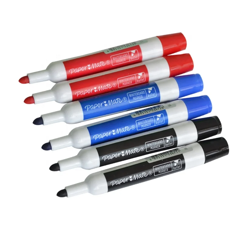 sanford papermate Low odor dry erase whiteboard marker bullet 80601 black red blue 3mm