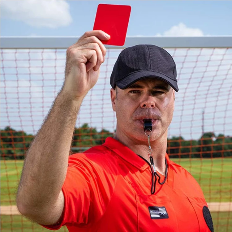 Custom logo Sports Referee Card Set Red and  Yellow Card for Football Soccer Training Equipment