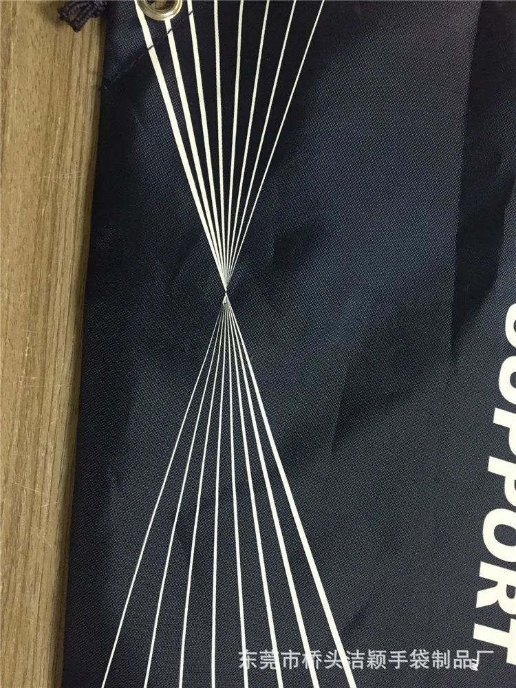 factory custom drawstring backpack/420D polyester drawstring bag