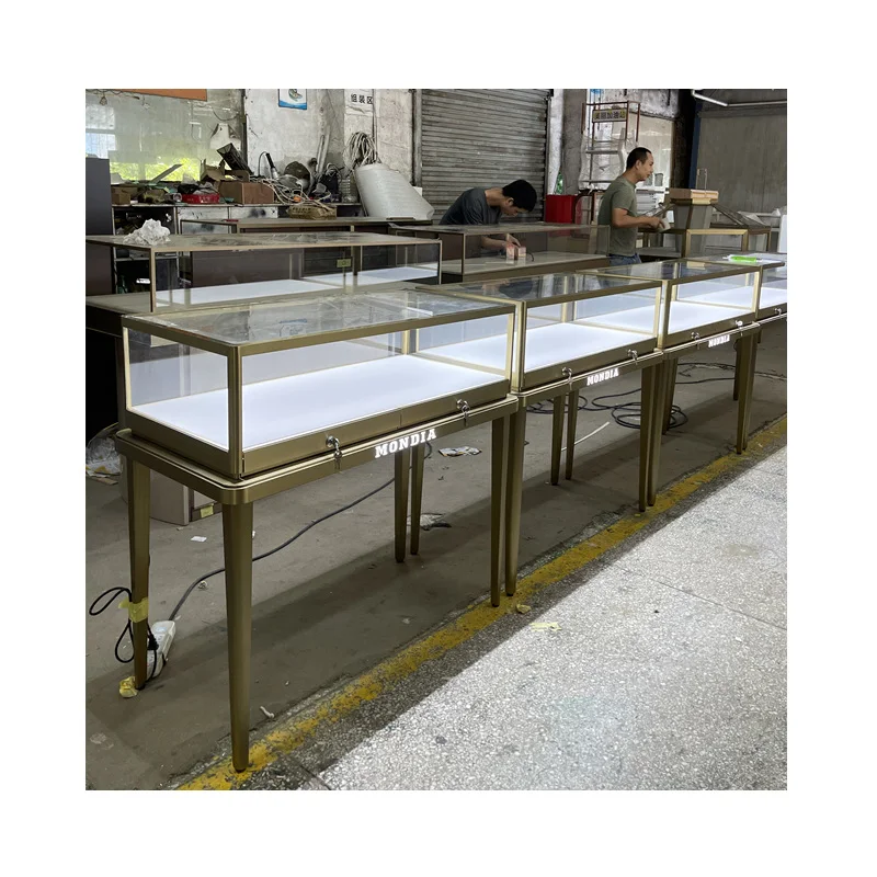 Diamond Jewelry Store Glass Display Cabinet High-End Jewelry Counter Furniture Customization Manufacturer