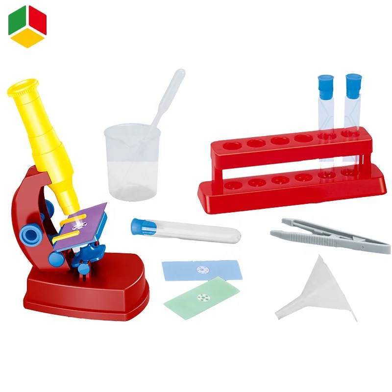 Горячая Распродажа детский пластиковый лабораторный тестовый набор QS исследование образовательная игрушка микроскоп для научных экспериментов с подсветкой