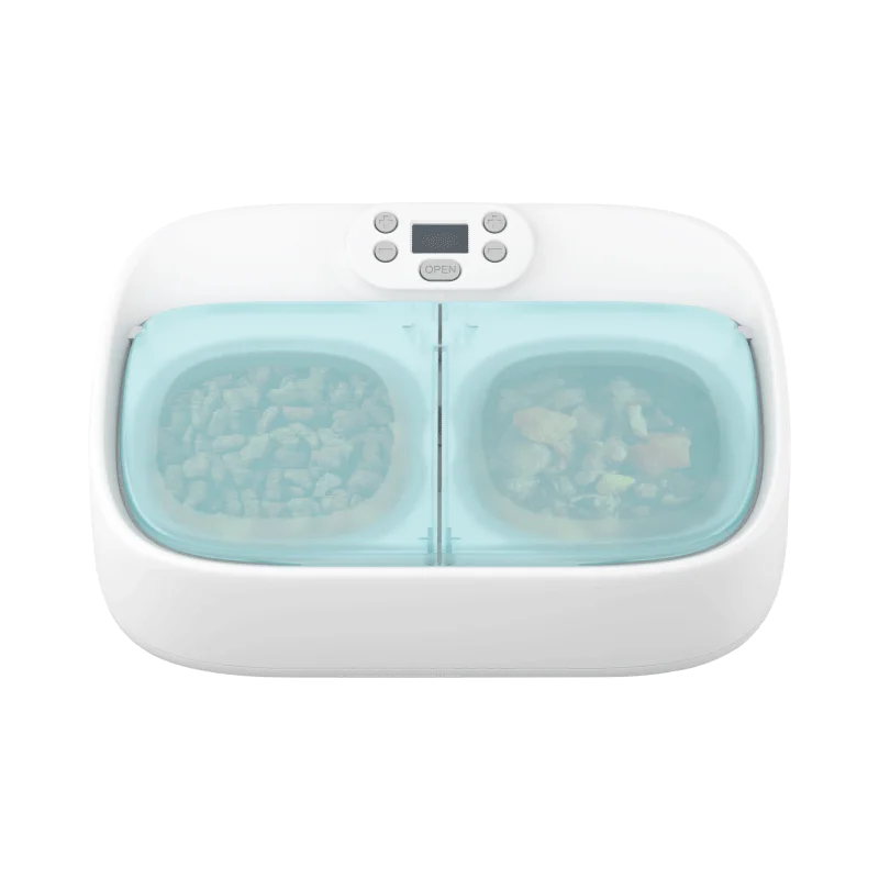 2 в 1 автоматическая кормушка для домашних животных Лидер продаж товары синхронизированные и Беспроводные приложения/кнопки легко настраиваются Материал: ABS + PP