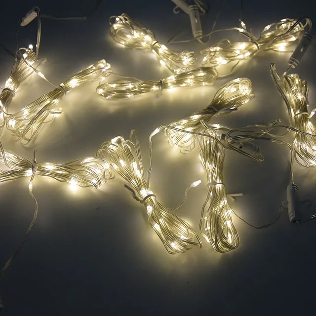 3*3m Warm White/RGB Hanging Christmas Lights Stage Decoration Backdrop Fairy Lights