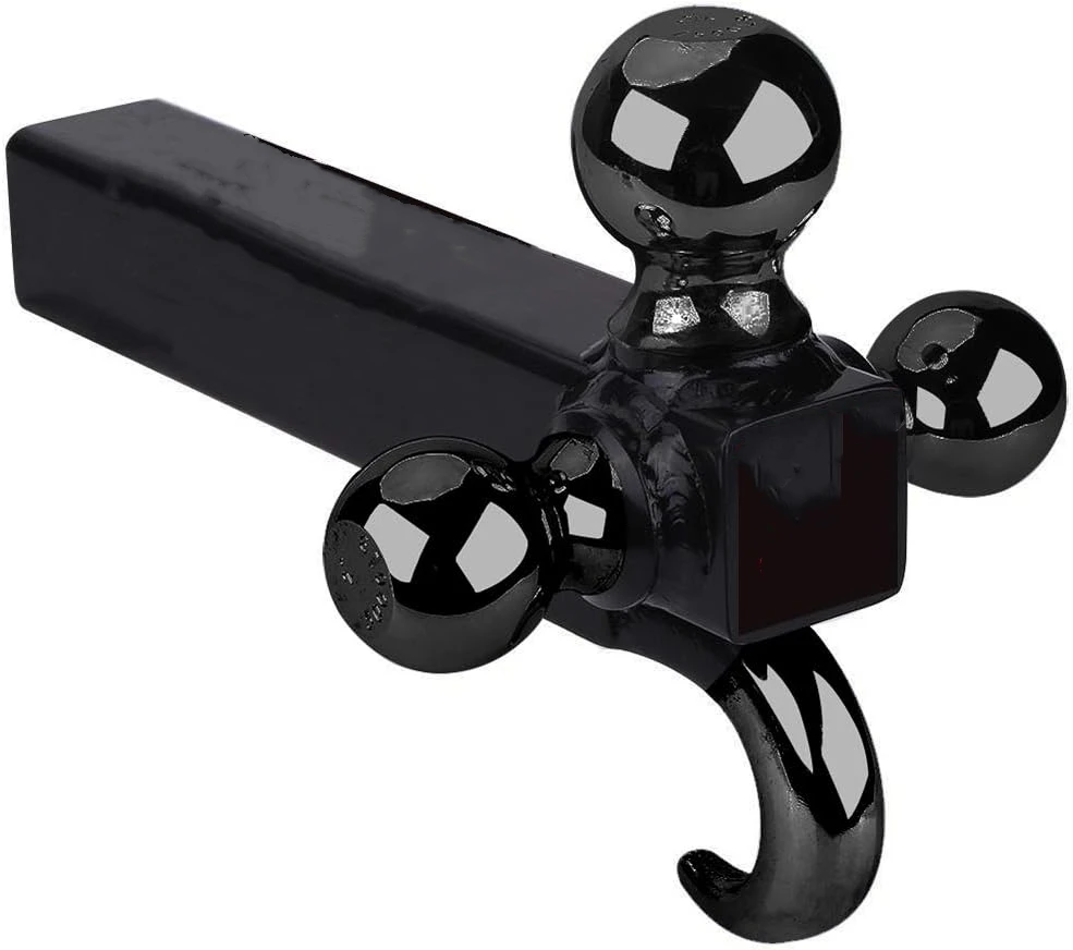 Wholesale Car Accessories 3 Balls Trailer Hitch Ball Mount With Hook for Pickup Truck Tow Hitch Receiver