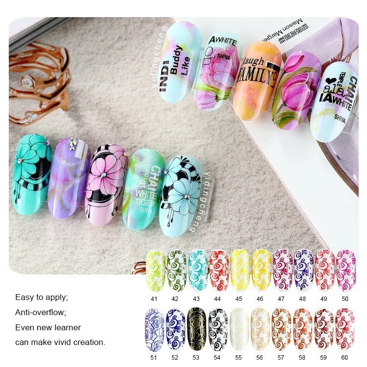 new trend bulk wholesale supplies custom own logo chinese factory Stamping  nail toes gel polish glue