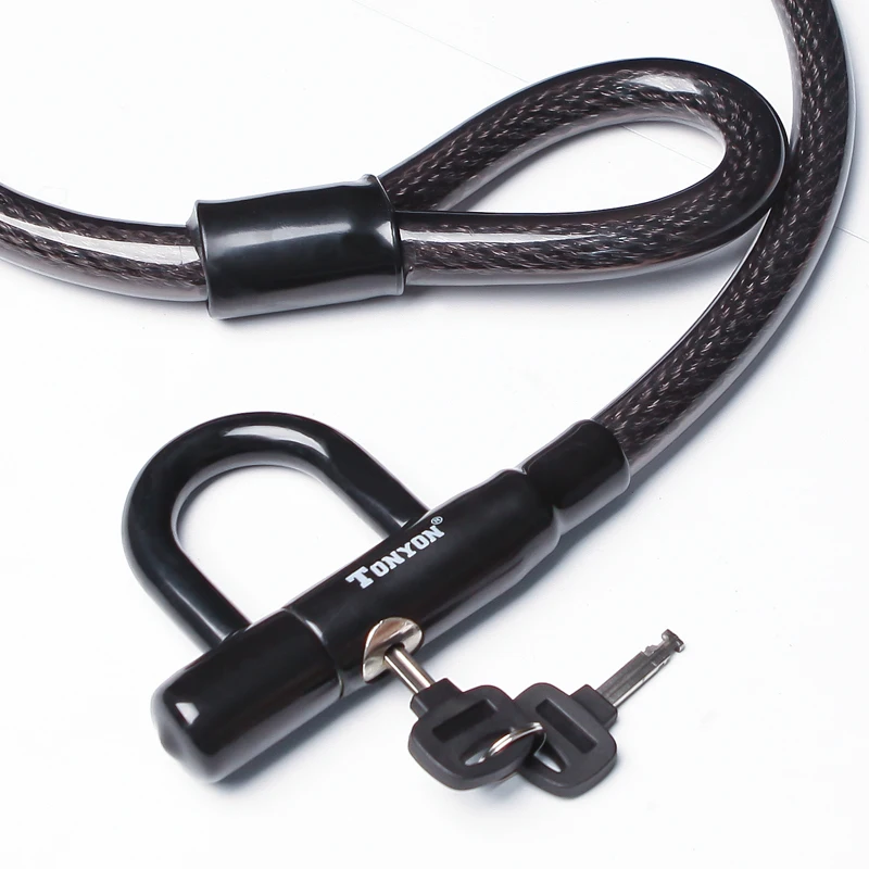 Electric folding bicycle rope lock electric scooter bicycle cable chain lock