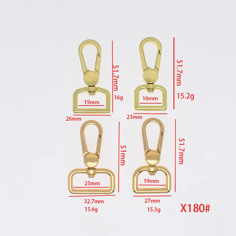 light gold swivel snap hooks polished Silver lobster claw clasp 1inch key holder Dog leashes Keychains bag shoulder connecter