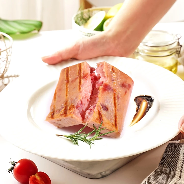 China Professional Manufacture canned ham luncheon meat canned luncheon meat Food Sold to Hongkong