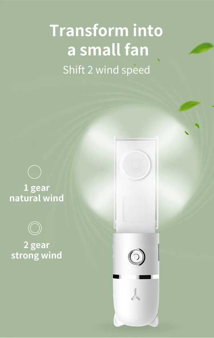 
4 IN 1 Fan Vaporizador Nano Hydrating Face Mist Sprayer Deep Cleaning Belleza Facial Steamer Moisturizer Electric Vaporizer 