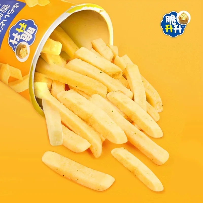 Wholesale potato sticks 50g Chinese food exotic snacks VF Crispy French Fries 7 flavors potato sticks chips