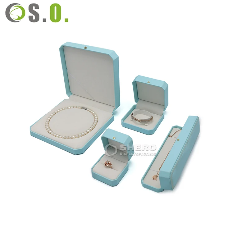 Luxury Jewelry Box Microfibre Ring Box Accept Customer Logo Round Concern Jewellery Ring Box