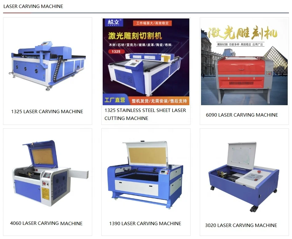 Acrylic cutting Engraving Machines CO2 laser cutting machine 40w 60w 80w 100w 4060 6090 1390