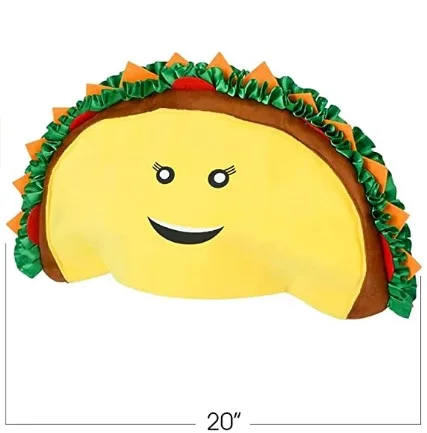 ArtCreativity Funny Taco Hat Halloween Costume Accessory Party Supplies Decorations
