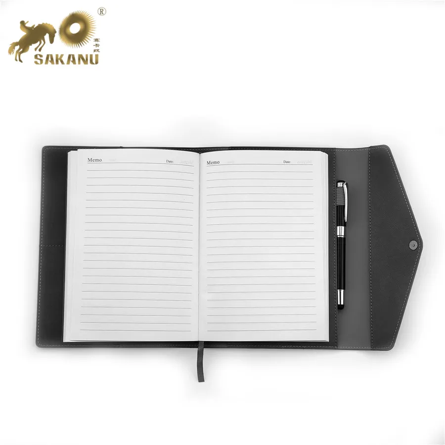 A5 Journal PU Leather Diary Premium Notebook Planner  With Buttons