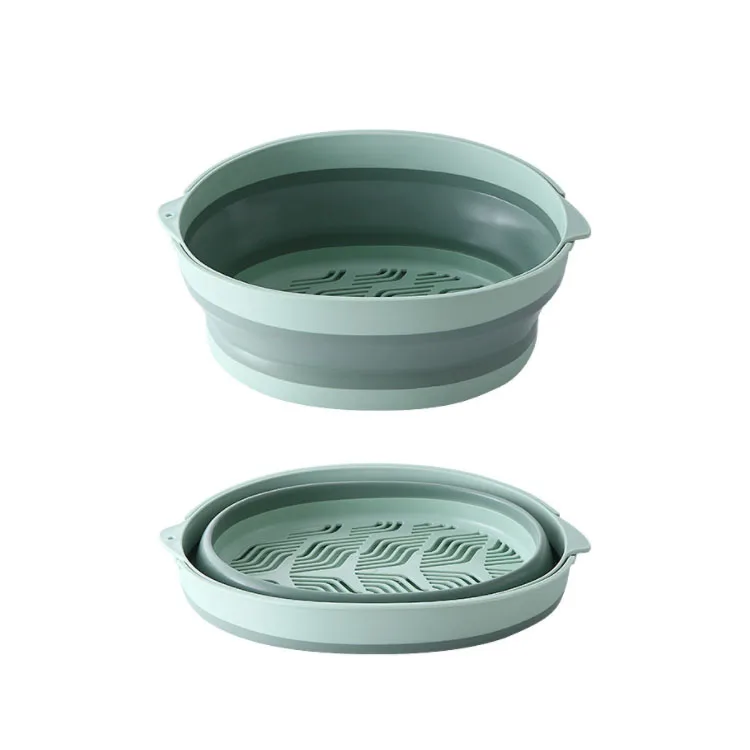 2pcs/set Collapsible Bucket and Collapsible Strainer Durable Pop Up Bucket