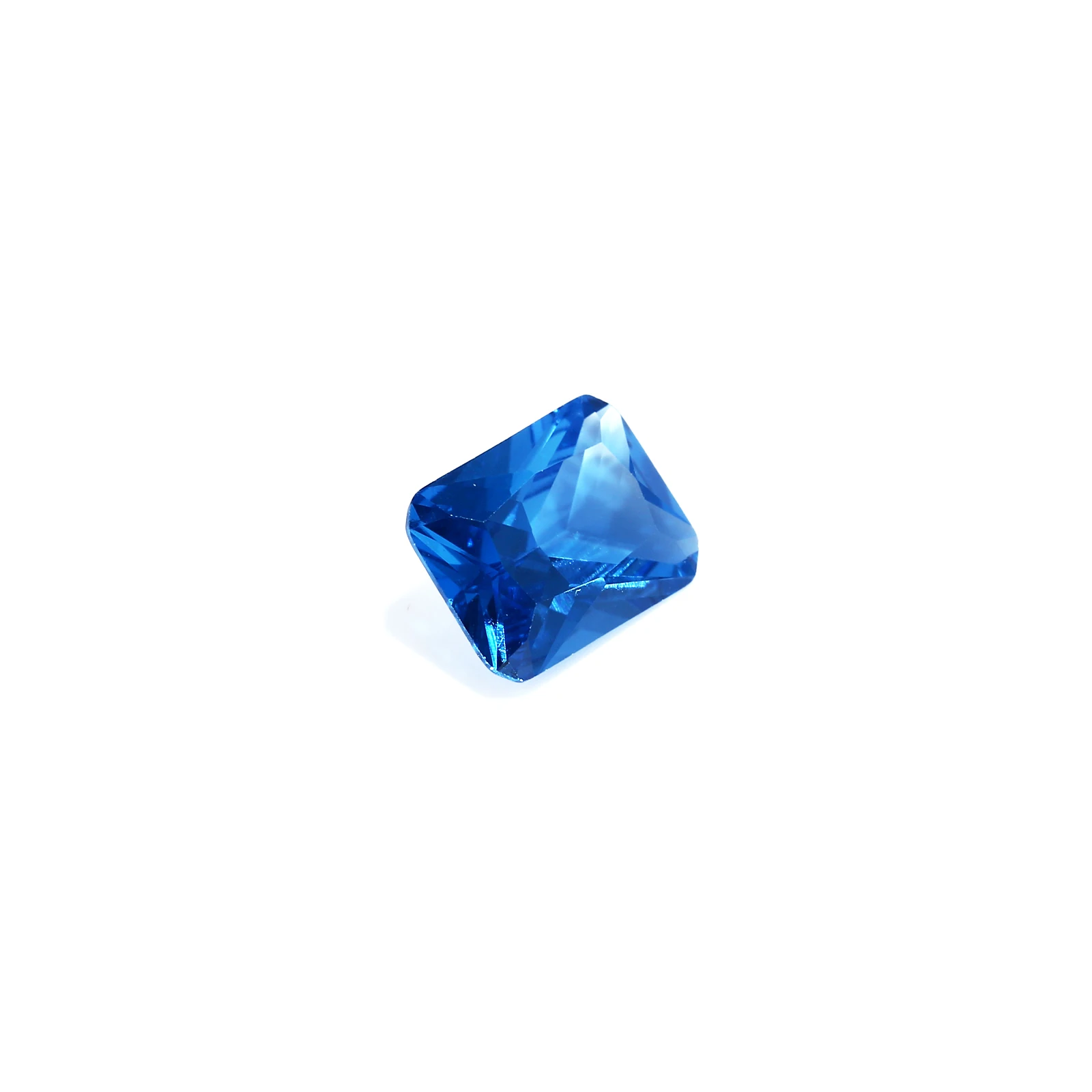 Megan wholesale Messigems long shape cushion Cut Loose Corundum blue Synthetic  4X6mm Stone Prices sapphire