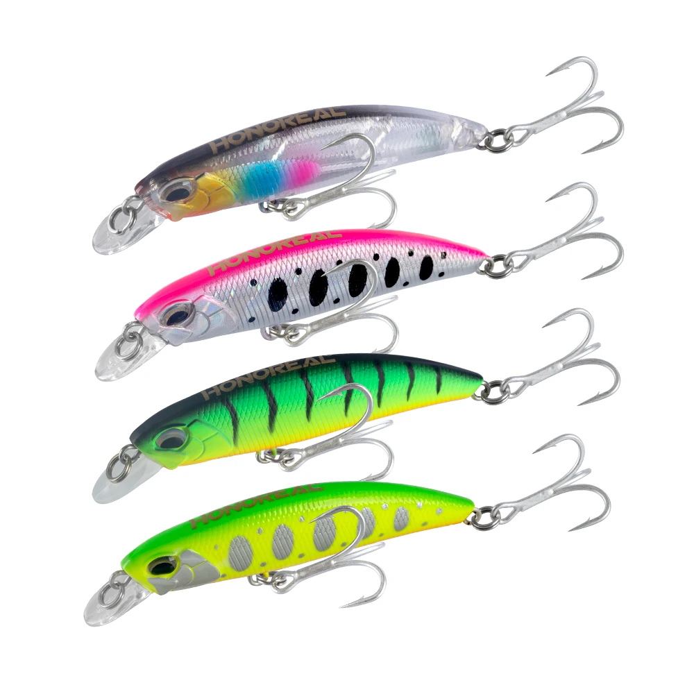 HONOREAL Fishing Bass Pike Bait 60mm 5.5g Artificial Bait Pesca Saltwater Fishing lures