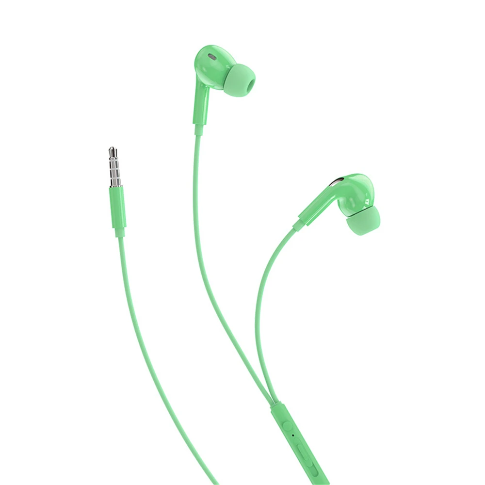 rock space ES07 Stereo Earphone Blue Yellow Pink Green Wired In-Ear Music Cheap Price Earphones