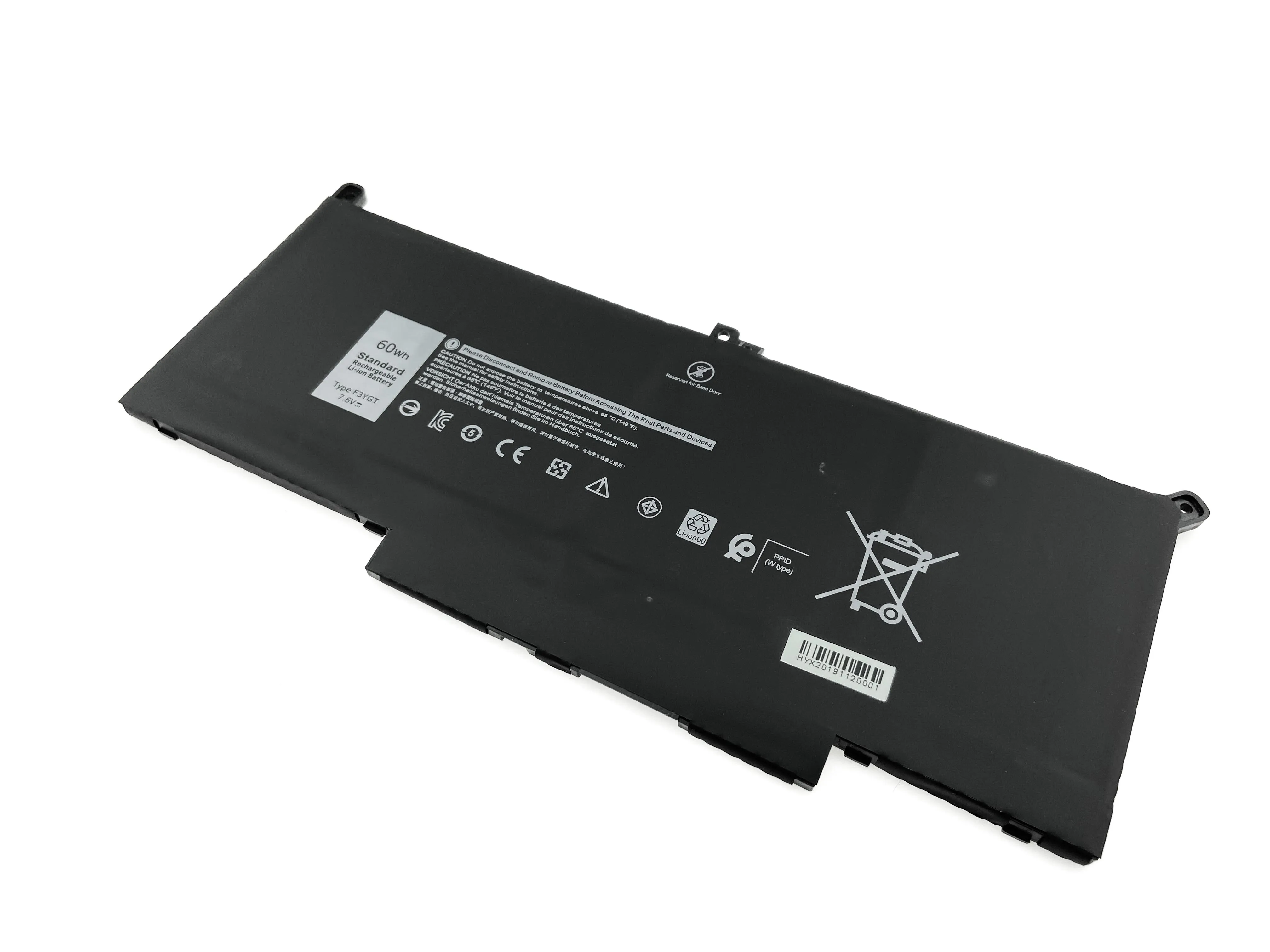  Аккумулятор F3YGT 7 6 в 60 Втч с 4 ячейками для ноутбука Dell Latitude E7280 E7480 E7290 E7380 E7390 E7490 серии 2X39G DM3WC