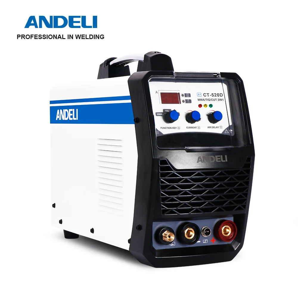 
ANDELI multifunction 3 in1 welding machine smart portable CT-520D intelligent CUT/MMA/TIG multifunction welder 