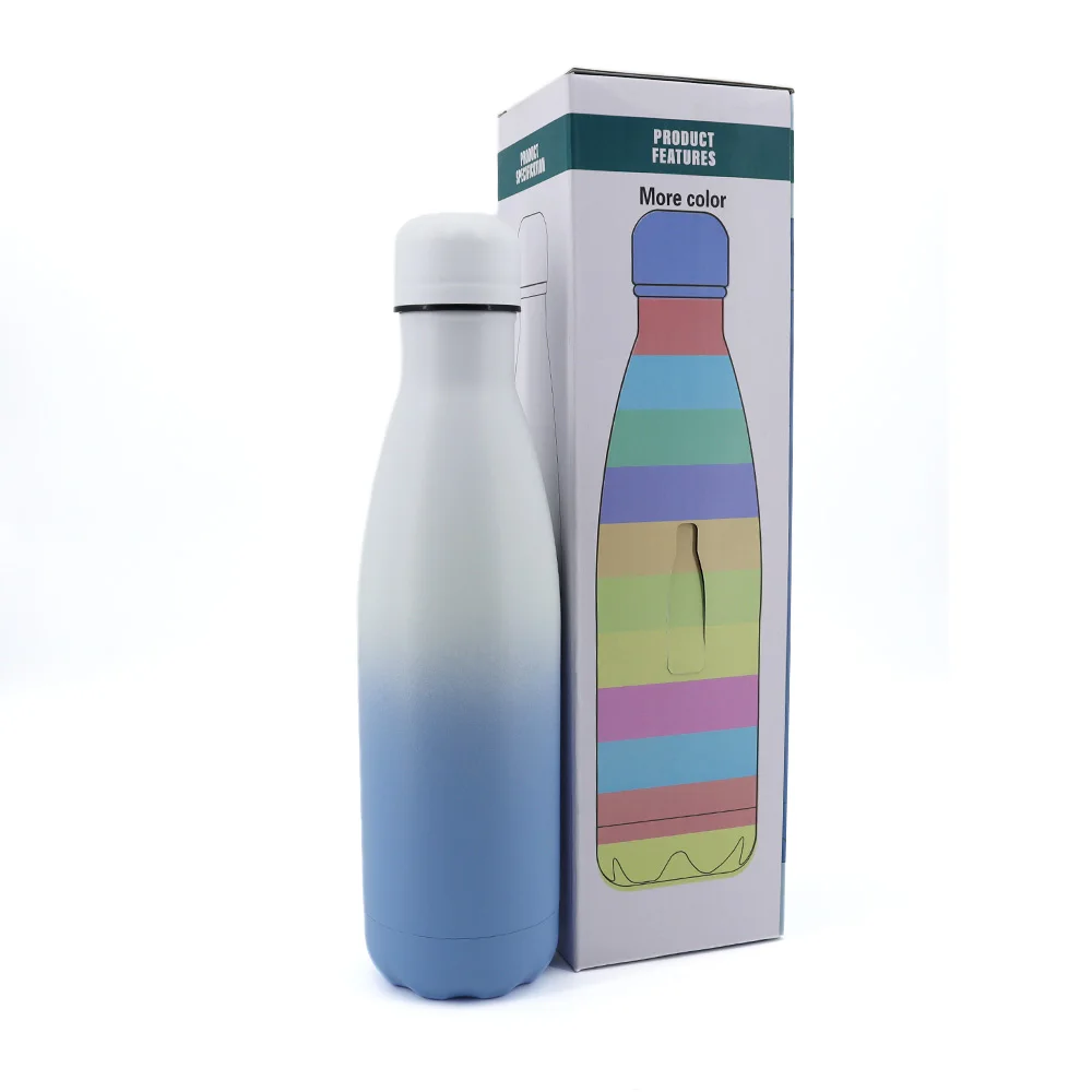 500ml Stainless Steel Hot Cold Portable Vacuum Flasks Cola Shape Water Bottle Drinking Bottle