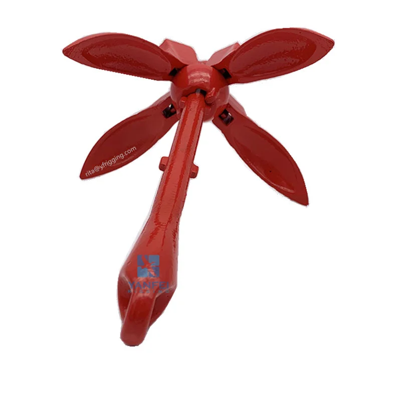 Якорь для лодки, складной якорь с ПВХ/виниловым покрытием, грейнель, якорь для плавания