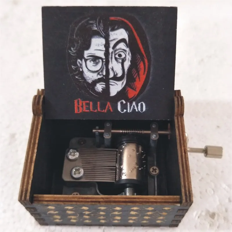 Бумажная музыкальная шкатулка Bella Hello, Музыкальная шкатулка с механизмом 18 Note, музыкальная шкатулка под старину, лучший подарок для детей, друзей