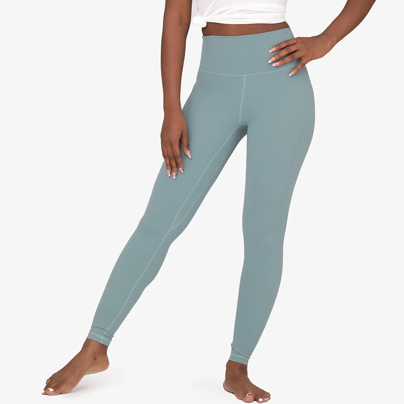 Custom-made high-quality XS-XL nude, buttery buttocks lift hips high waist 28-inch leggings