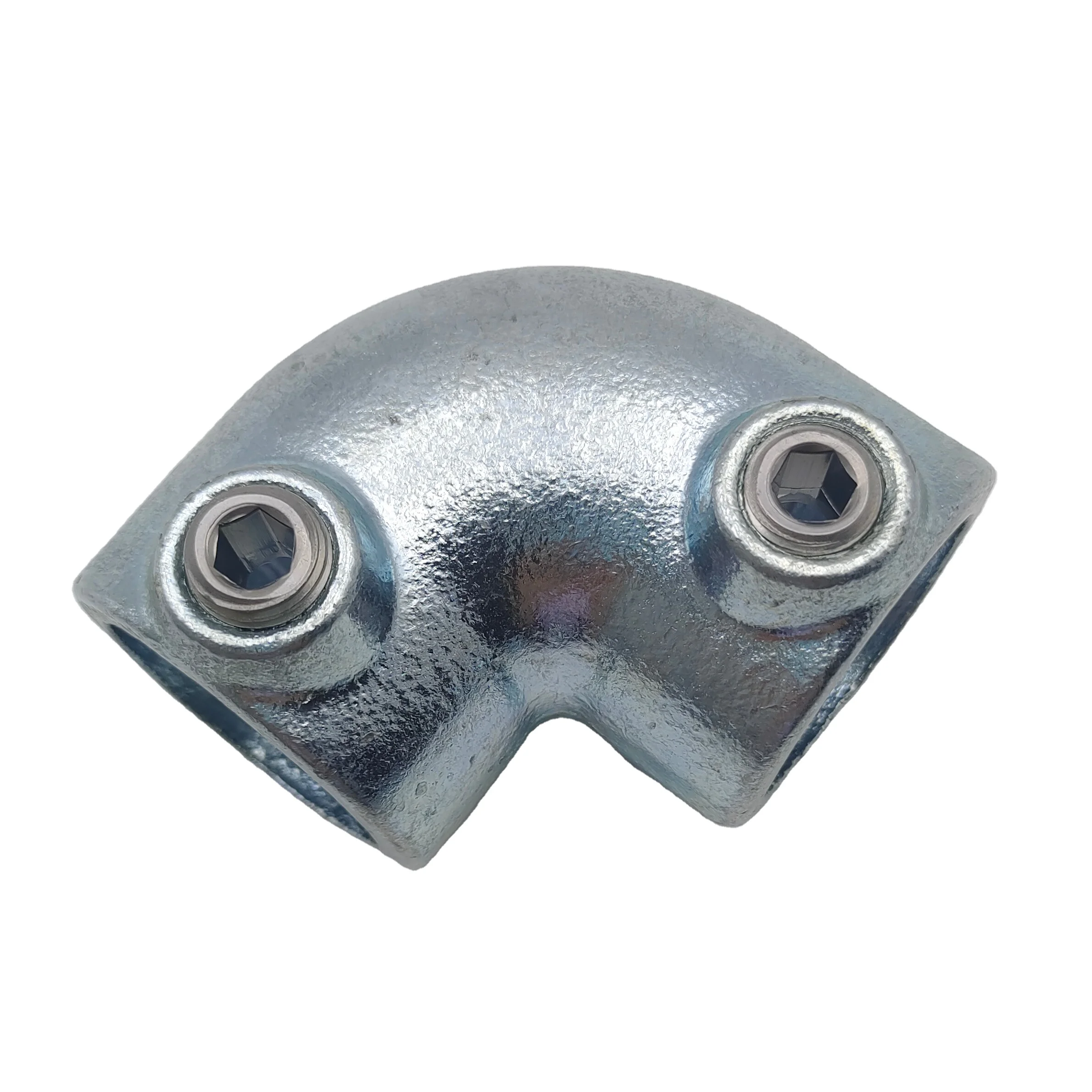 Hot Dipped Galvanized Key Clamp Pipe Clamp 90 Degree Elbow clamp by Screw fixed for Large Diameter Pipes