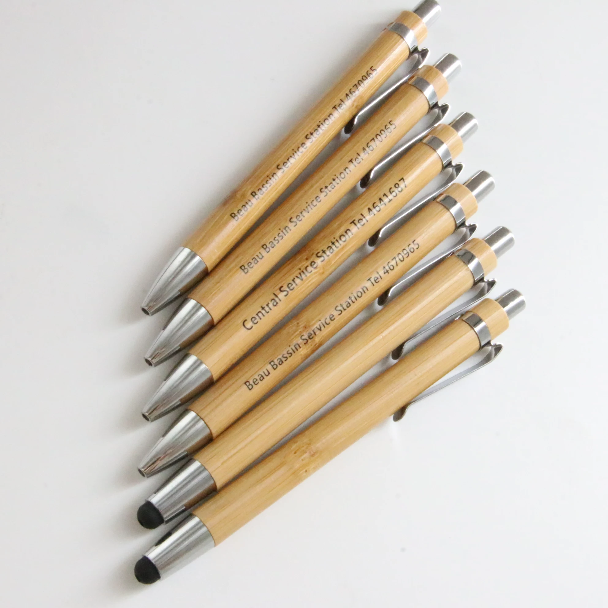 eco-friendly ballpen bamboo pen boligrafo personalizado  pen with custom logo canetas