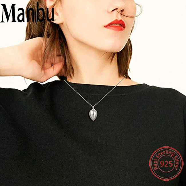 925 Sterling Silver Teardrop Urn Necklace Always In My Heart Memorial Cremation Jewelry For ashes