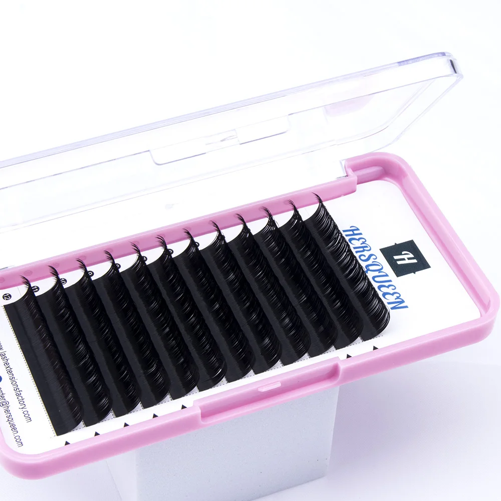 0.05 wipsy silk volume eyelash extension cashmere soft gorgeous volume lashes fluffy mega fans cashmere lash extension trays OEM