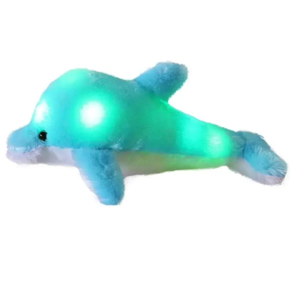 Professional sea animals plush toy manufacturer led light up toys light pillow for baby