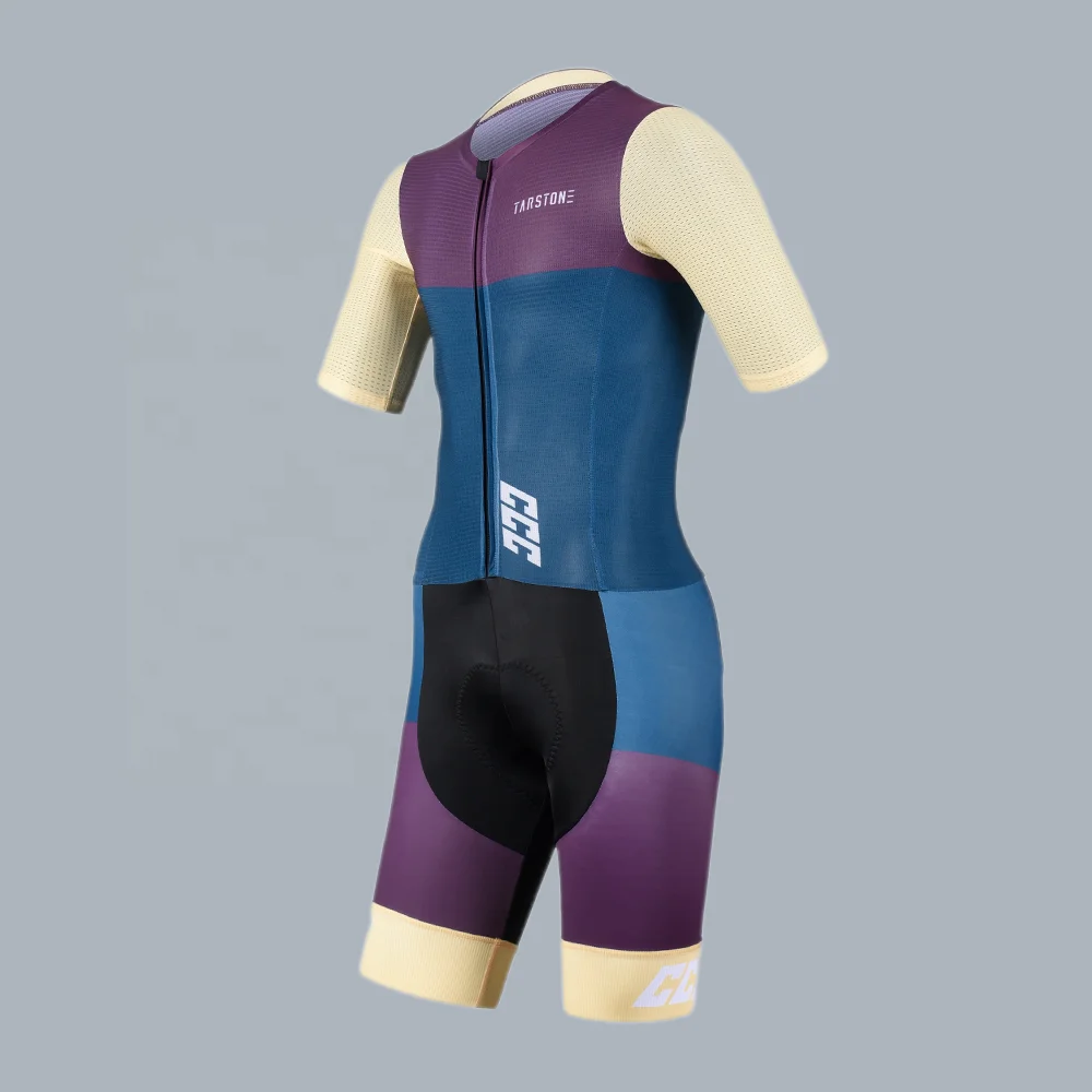Tarstone ODM Aero Race Cutting Design Colourful Cycling Skin Suit Breathable Bike Speed Suit Bespoke Cycling Triathlon Suit