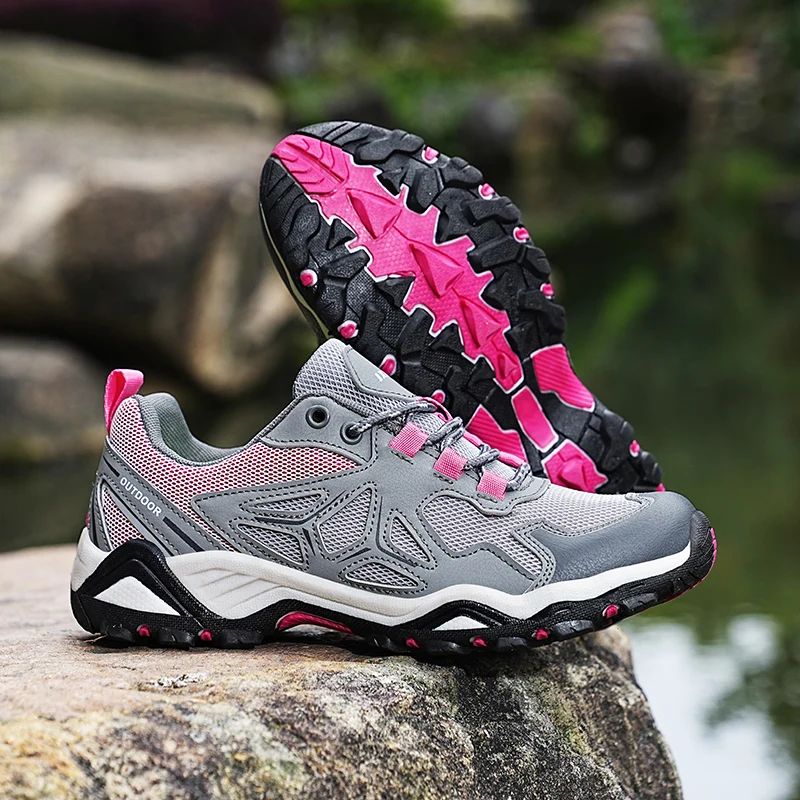 New styles Outdoor Breathable Hiking Shoes Camping Walking shoes men women Trekking Sneakers