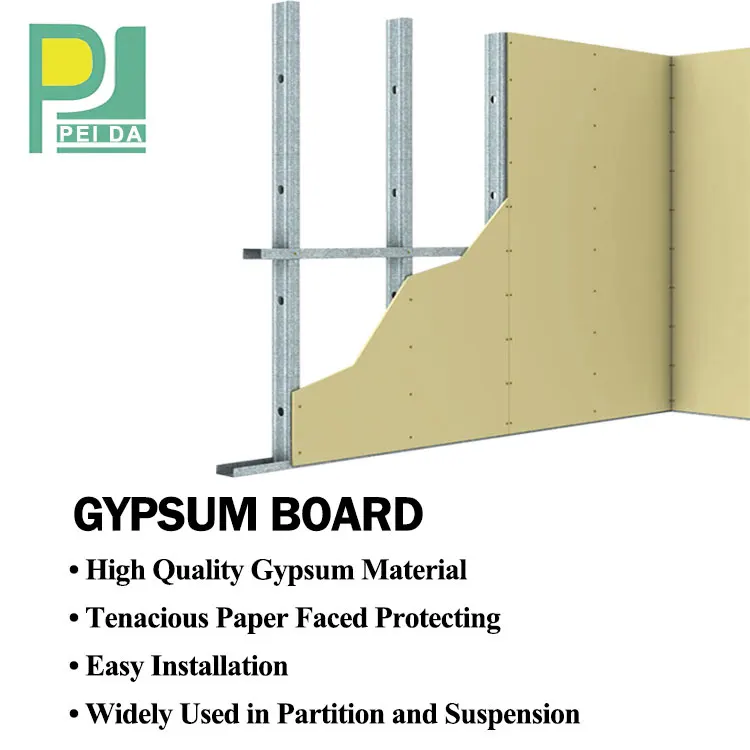 Classic Style 12mm Plasterboard Drywall Sheet Gypsum Board For Ceiling