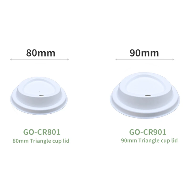 Free Samples 100% Biodegradable Compostable Natural Sugarcane Pulp Flat Swivel Round Boba Lid Cup Cold Cup Lids